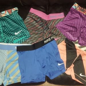 Bundle of 6 Nike Pro shorts